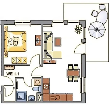 Brise Seeresidenz Haus Atlantic App 11 דירה